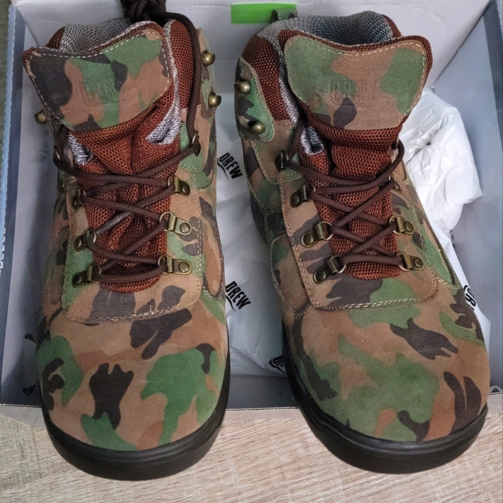 Rockford Camo Suede Leather Boots